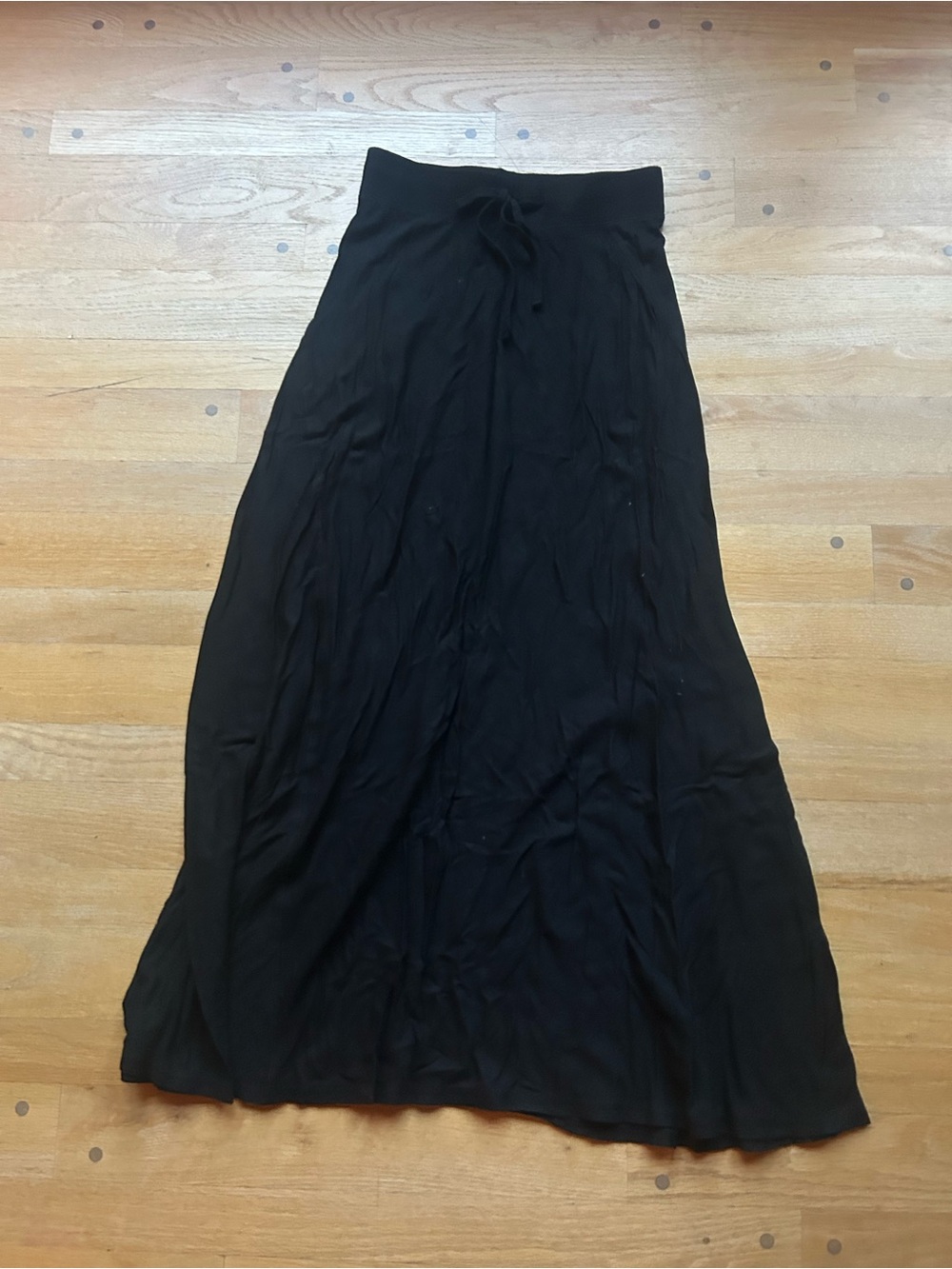 Old Navy Black Drawstring Maxi Skirt